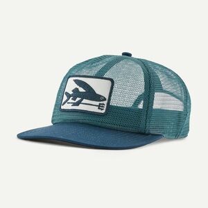Patagonia Breezefarer Cap Flying Fish Fork Logo Blue Hat